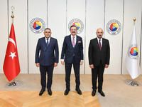 Malatya TSO heyeti TOBB Başkanı Hisarcıklıoğlu’nu ziyaret etti